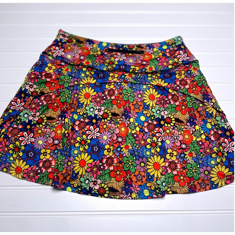 Fulbelle‎ Colorful Floral Skort Women's Medium